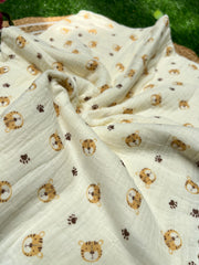 Tiger Cub - Muslin Baby Blanket